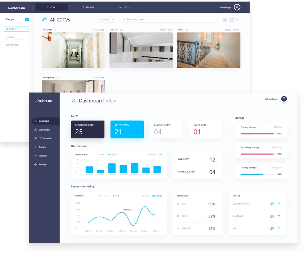 airstream web ui